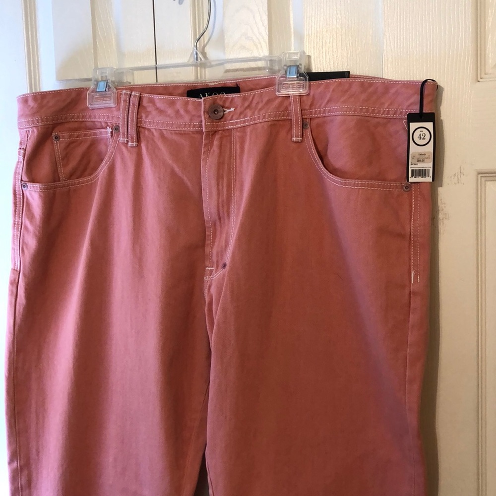 Akoo size 42 jeans salmon color